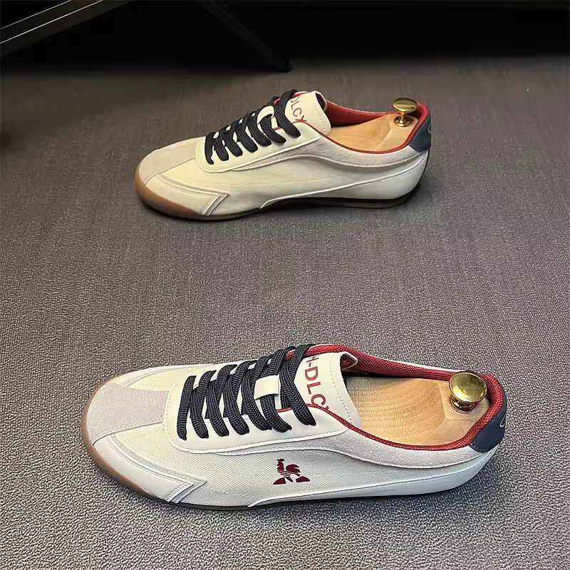 Men's Shoes 2025 New Summer Breathable Mesh Shoes Forrest Gump Shoes Soft Sole Lightweight Suede Sneakers Low-Top Skateboard Shoes