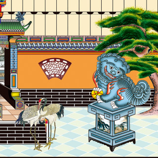 老祖宗家谱挂画族谱宗谱图挂轴仿古卷轴老式家堂轴子布料供奉祖先