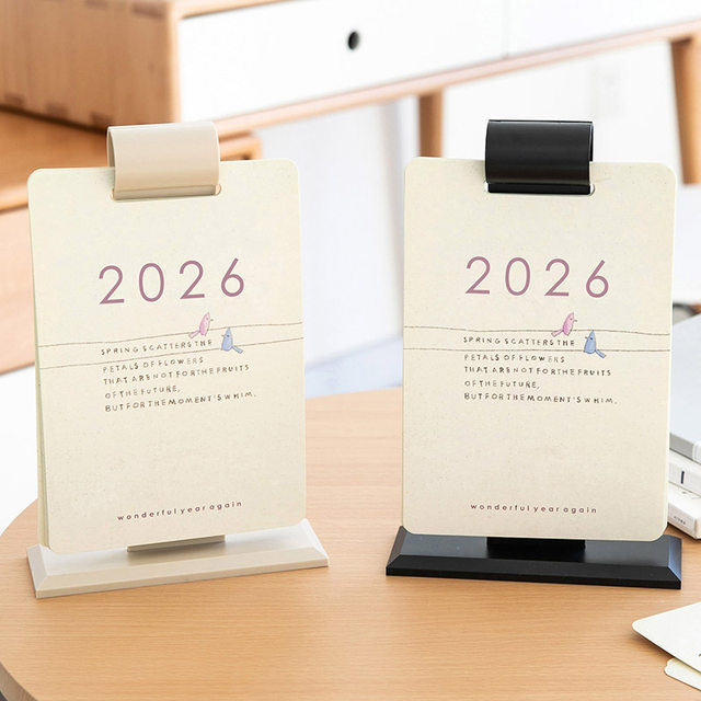 2026 Year of the Horse Business Hanging Desk Calendar Stand Calendar Monthly Calendar Weekly Calendar Customized for Gift Making