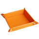 Solid color leather storage tray desktop small change tray office desktop sorting box home daily PU storage box