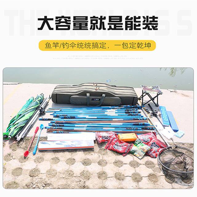 Fishing Rod Bag Special Clearance Sale, Large Capacity Waterproof Multifunctional Fishing Rod Bag, Thickened and Wear-Resistant Fishing Gear Bag