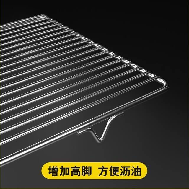 Barbecue Grill Stainless Steel Rack Oven Rack Thickened Barbecue Grate Stainless Steel Pork Rack Commercial Baking Drying Rack