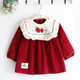 Baby Smock, New Winter Style, Corduroy Smock for Outer Wear, Waterproof Infant Apron, Anti-Dirty Apron, Reverse-Wearing Apron