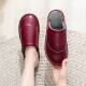 Haining Genuine Leather Home Cotton Slippers, Winter Slippers for Women and Couples, Thick-Soled Indoor Non-Slip Cowhide Slippers for Men