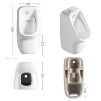 Automatic induction flushing mens wall-mounted urinal home wall-mounted urinal ceramic integrated concealed urinal