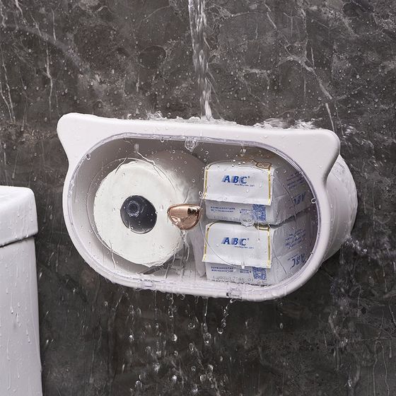 现货速发洗脸巾收纳盒壁挂式一次性洁面巾抽纸收纳架子卫生间面巾