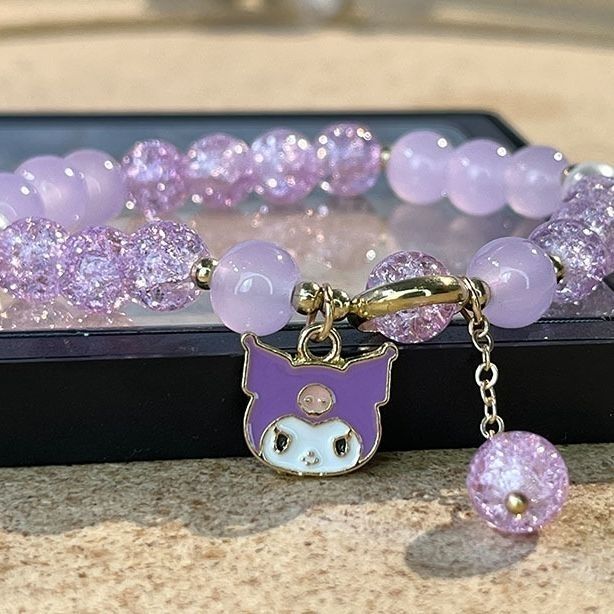 Boxed Kuromi Bracelet Sanrio Children's Bracelet Niche Design Best Friend Girl Gift Birthday Gift Jewelry
