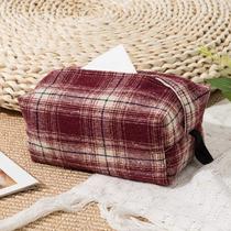 Office tissue box tissue car paper box desktop restaurant bag living room modern hanging fabric drawer American style