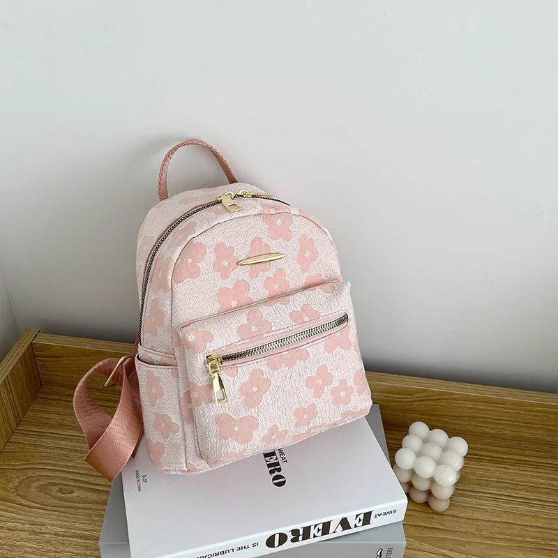 рюкзак pu leather shoulder mini small backpack multi-function ladie No brand
