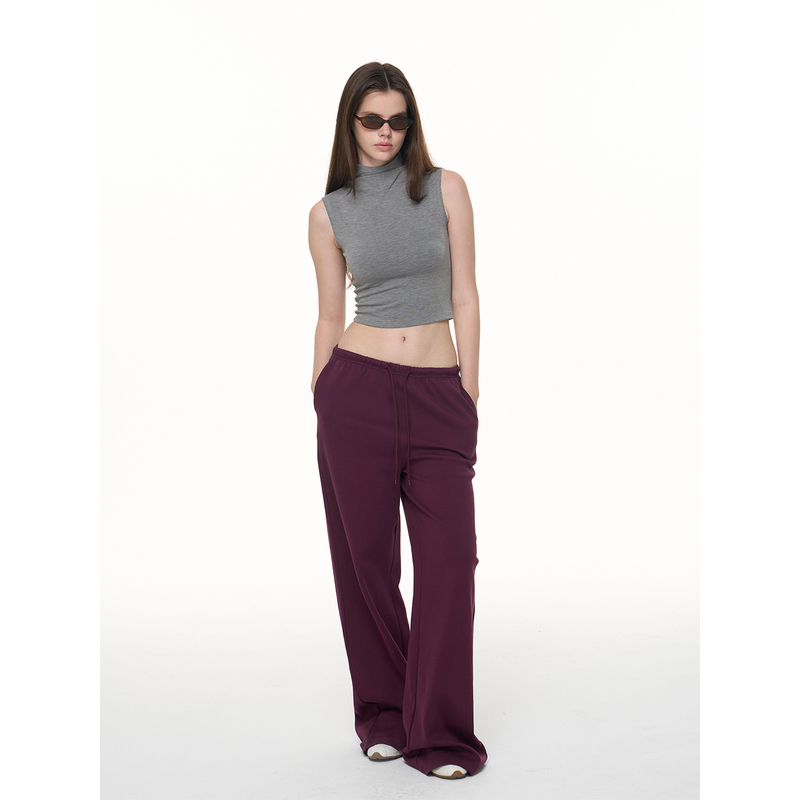 Miss Change Designer Brand's "Four Seasons Lazy Pants" American-Style Sports Mid-Low Waist Straight Casual Pants