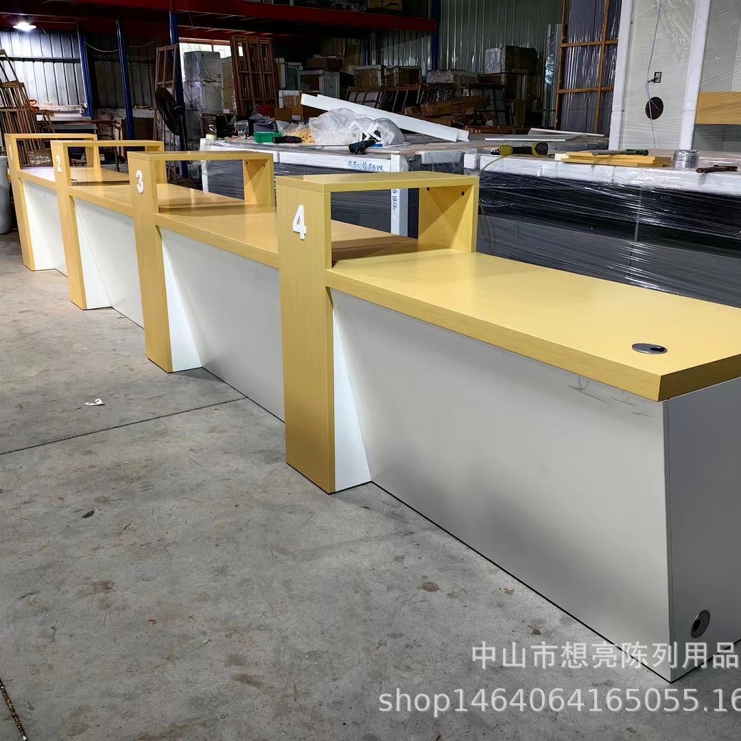 New China Unicom business reception desk accessories cabinet experience table 3C terminal product cabinet smart home display wall