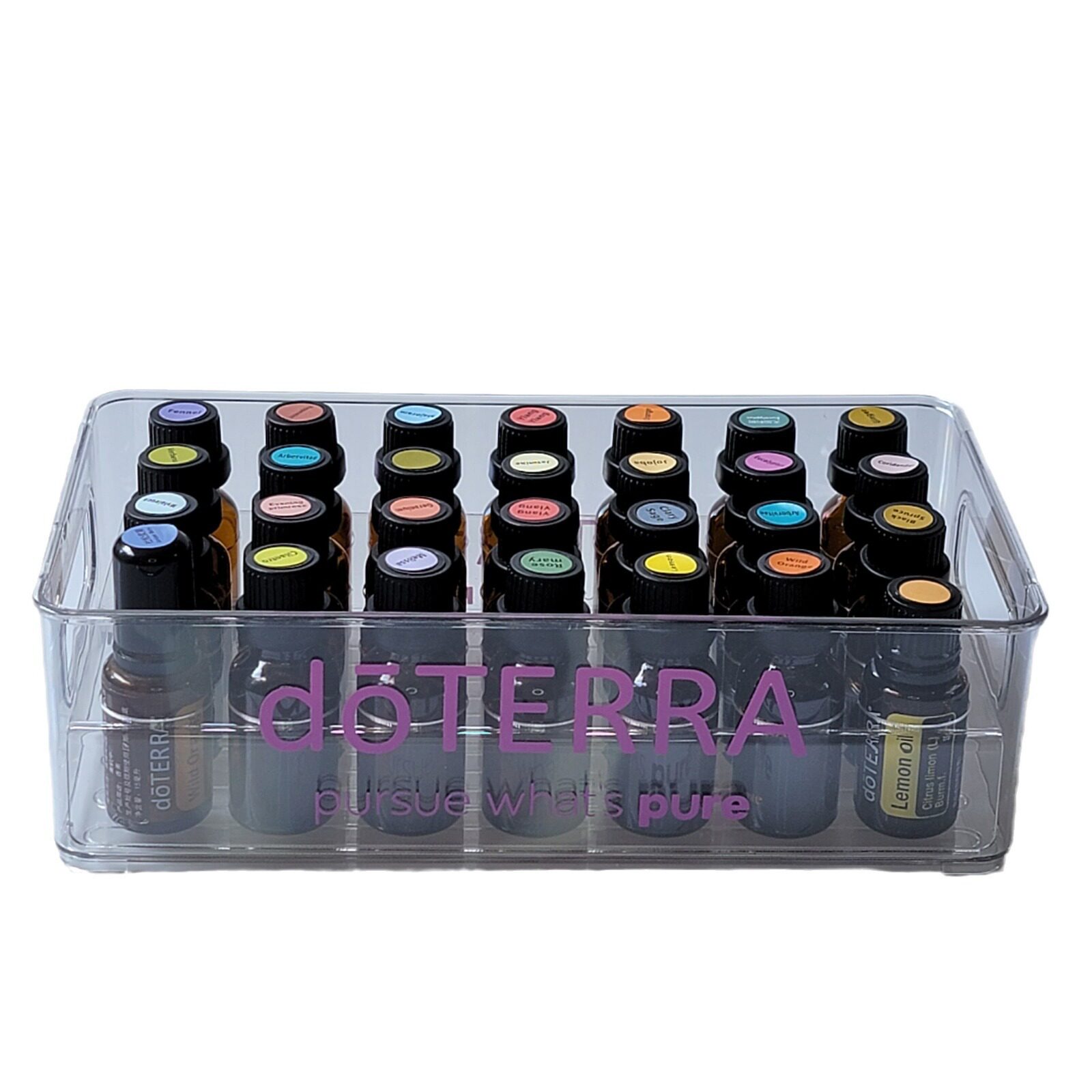 A must-have for 25 years! 28 grid acrylic essential oil storage box ...