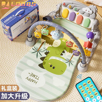 German baby pedal piano fitness stand 0-1 year old baby lying down and playing with 3-month-old newborn toddler early education toys