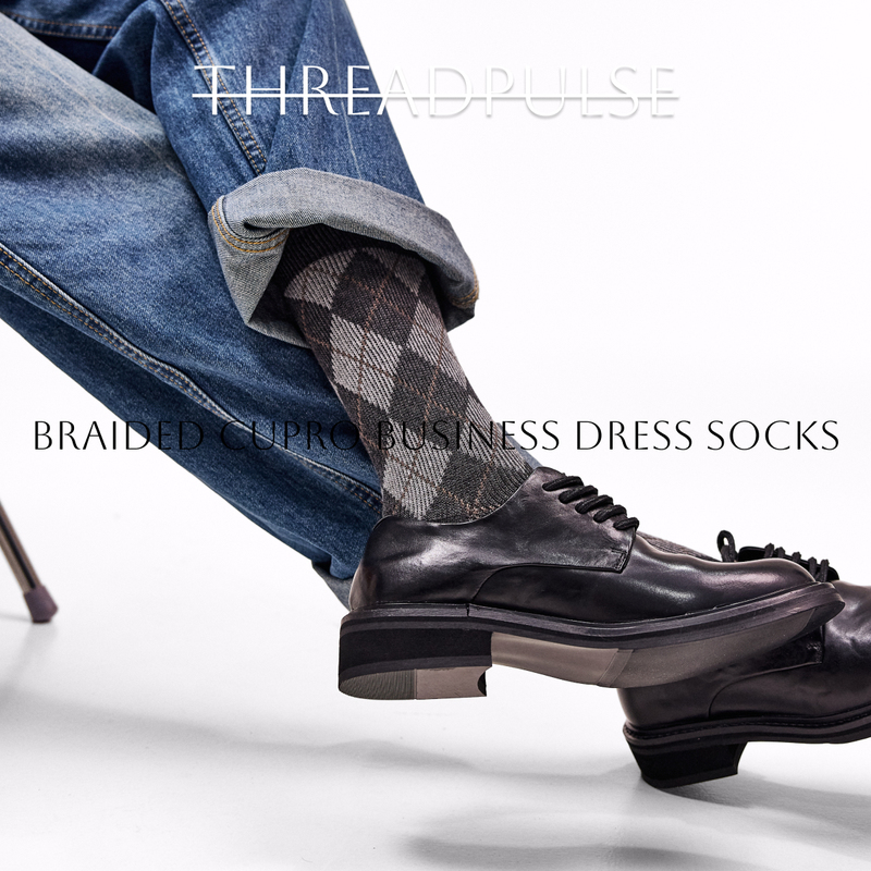 Men's Old Money Style Retro British Mid-Calf Socks with Diamond Pattern, Seamless Socks, Breathable Long Cotton Socks for Spring and Autumn, Academy Style Men's Old Money Style Retro British Mid-Calf Socks with Diamond Pattern, Seamless Socks, Breathable Long Cotton Socks for Spring and Autumn, Academy Style