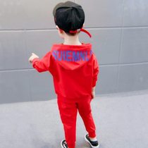 High-end new style two-piece three-piece clothing set set treasure 202 Changqiu 5 Korean T version 0 sleeves boys luxury