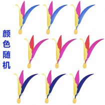 Badminton three-hair shuttlecock high-bounce adult and childrens shuttlecock rubber bottom small-head three-hair ball 10 pack