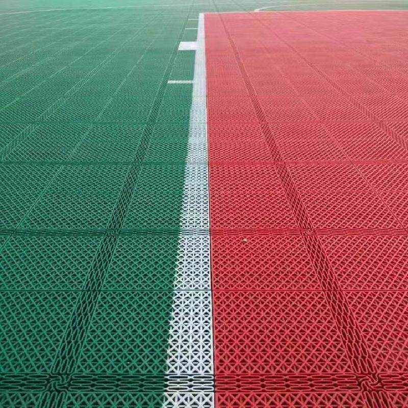 Suspended Flooring for Schools and Kindergartens, Indoor and Outdoor Basketball Courts, School Non-Slip Outdoor Assembled Plastic Sports Mats
