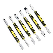 Metal double-headed pry bar 6-piece set pry batch boot stick tweezers shell removal tool disassembly tool flat pry