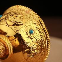 Manufacturers Bajixiang Dharma Protector Cup alloy die-cast electroplating gilt large stainless steel liner tantra supply plate and wine cup