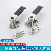 Stainless steel steamer door handle oven handle steamed rice car door lock seafood steaming cabinet handle steamed rice cabinet flat door accessories