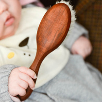 Imported Redecker baby comb goat hair comb massage newborn baby dandruff soft brush