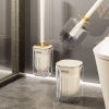 Toilet Brush 2024 New Light Luxury Bathroom Home Z-Use No Dead Corner Ground-type No-Punch Brush Toilet Cleaning God
