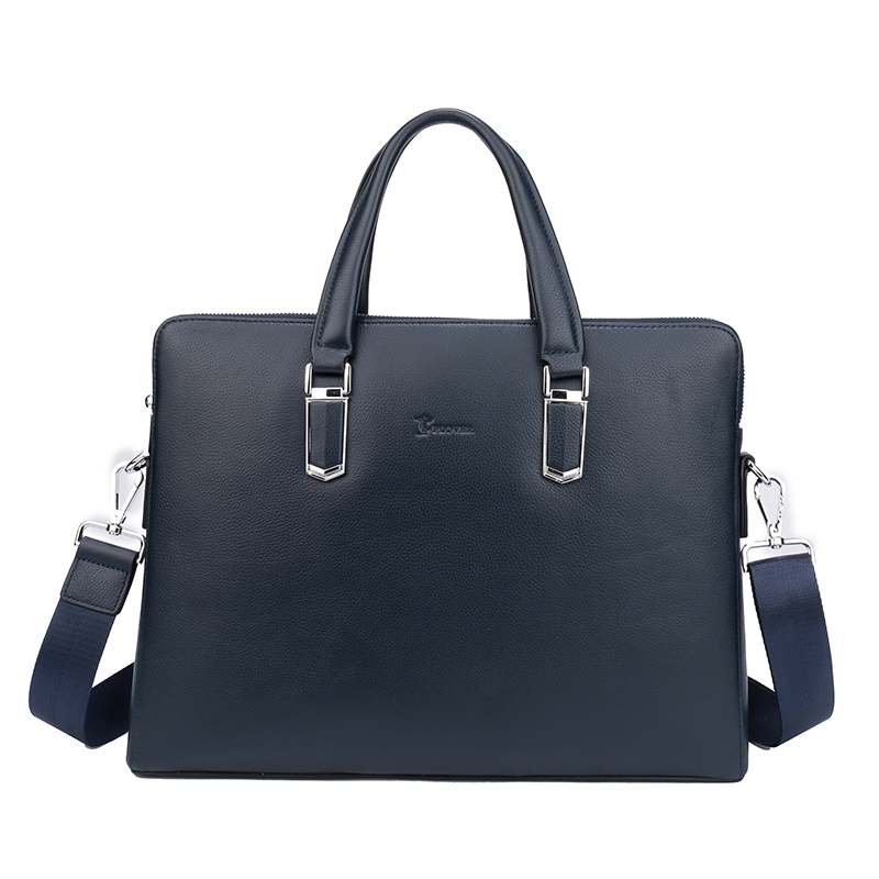 PLOVER香港啄木鸟商务手提包文件包前卫公文包黑色GD9856