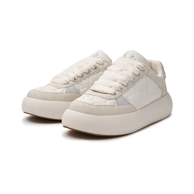 【正品保证】MLB官方男女情侣印刻复古老花休闲鞋厚底增高板鞋24秋季新款SXBMN