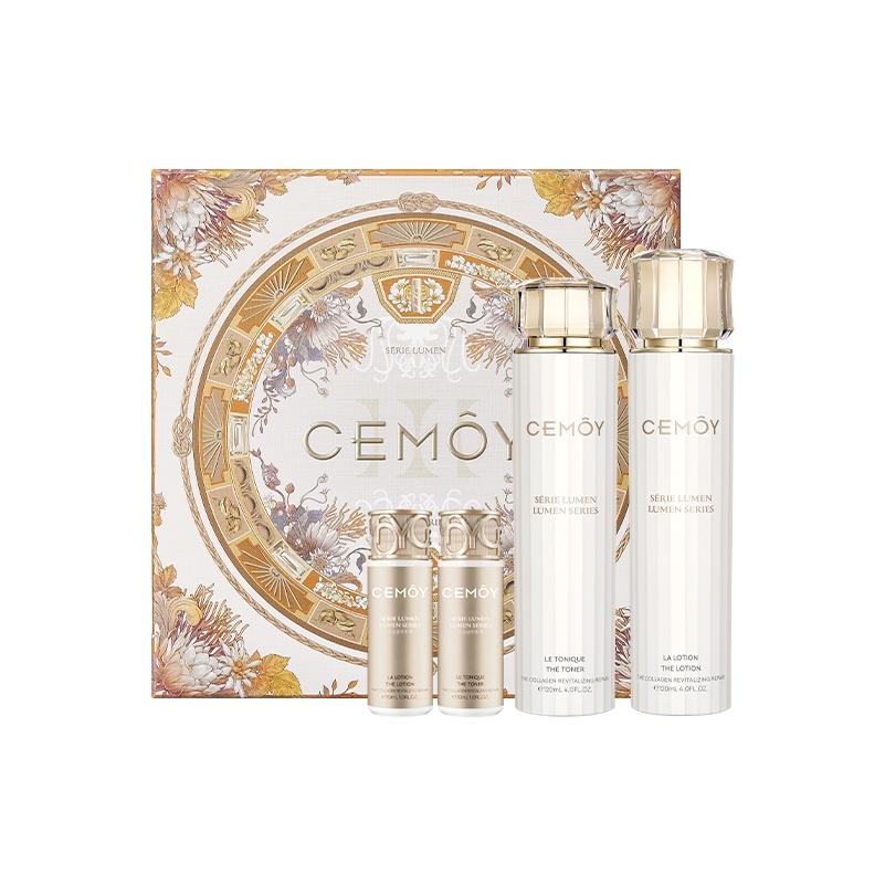 CEMOY/澳诗茉白金流明光蕴奢宠礼盒精华水120ml*1+精华乳120ml*1+精华水30ml*1+精华乳30ml*1