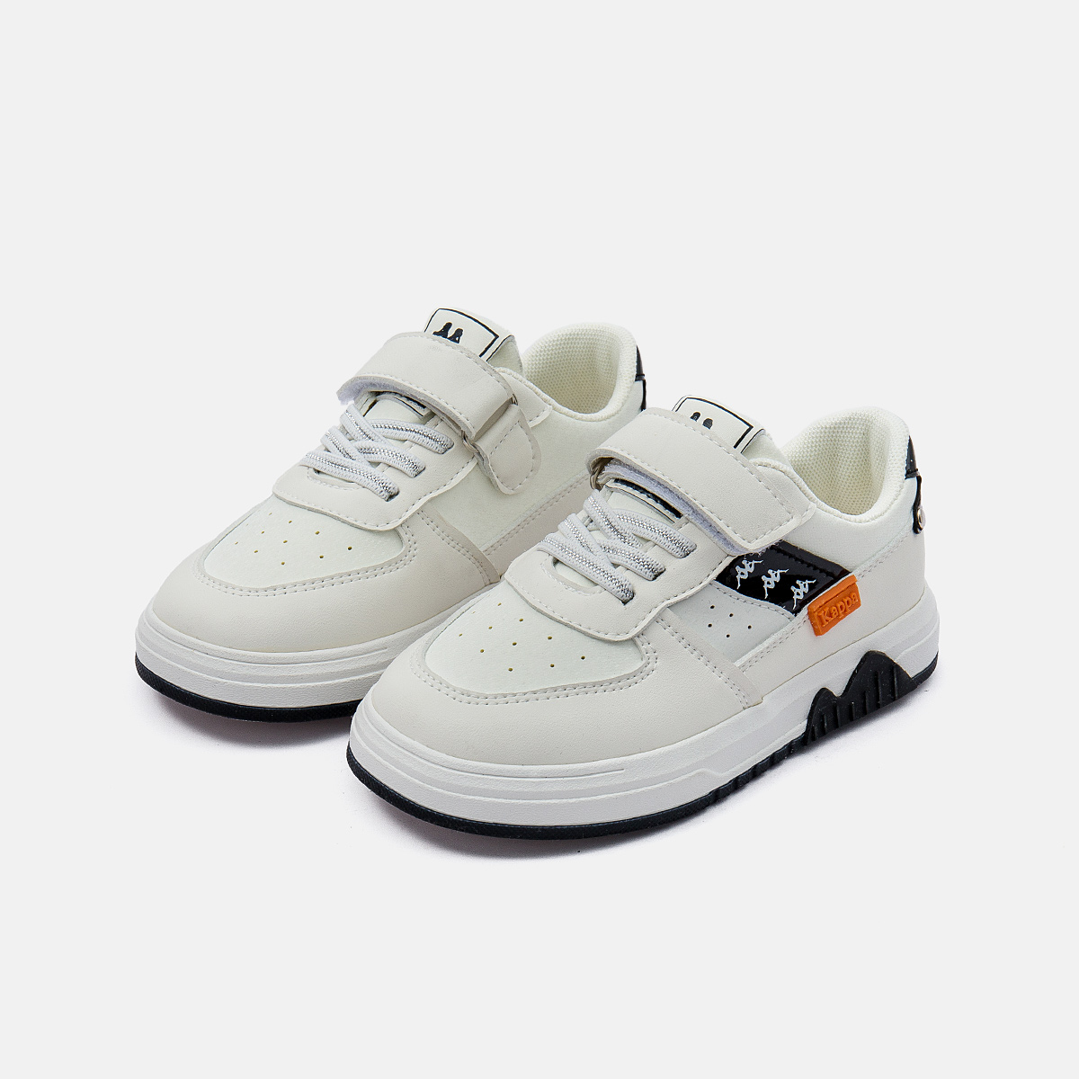 Kappa Kids卡帕童鞋24新款儿童中大童运动鞋百搭舒适透气男女童板鞋休闲男鞋子（春秋款）