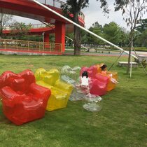 Internet celebrity trend inflatable small sofa transparent series childrens chair shooting single adult soft comfortable economical
