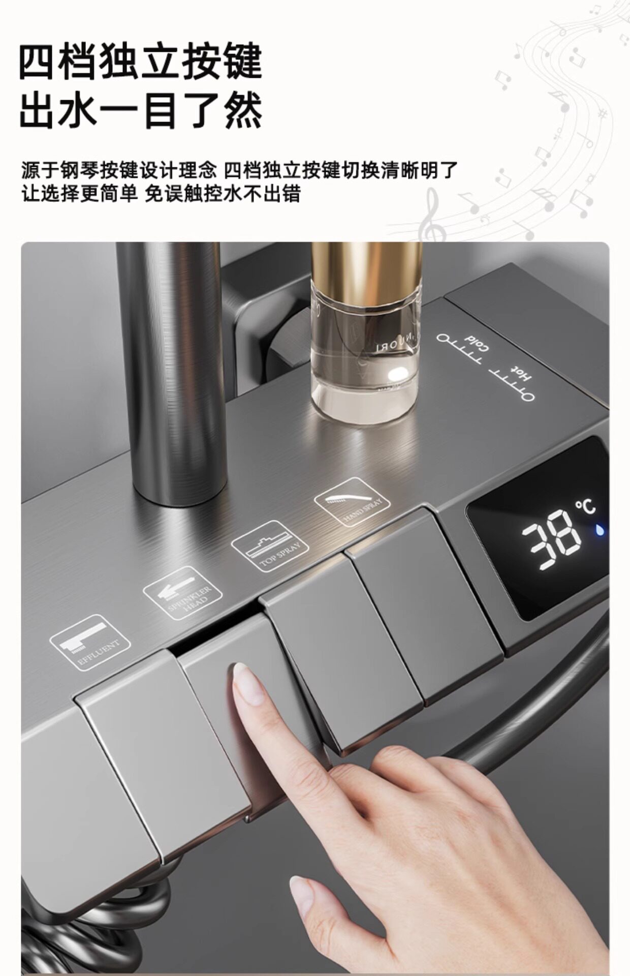 Смеситель для душа 家用全铜花洒淋浴套装恒温浴室卫浴卫生间沐浴喷头花晒头增压安装 Voko