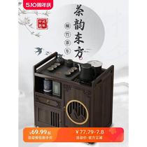 Mobile small tea table household tea table kettle integrated balcony non-solid wood tea cabinet tea cart side cabinet tea set