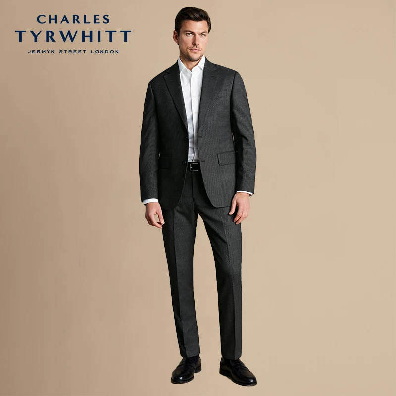 Классический костюм CHARLES TYRWHITT, пиджак, slim fit, крой