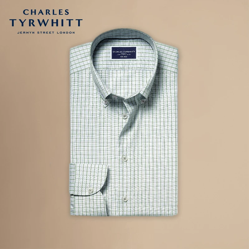 [BRAND CHARLES TYRWHITT] Рукоять пистолета, рубашка, Slim Fit