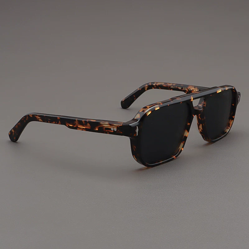Очковые солнцезащитные очки MOSCOT LEMTOSH в американском стиле для мужчин, очки-пилоты с двойной мостовой раму из масляного панно в тигровой коричневой оправе с леопардовым принтом для женщин