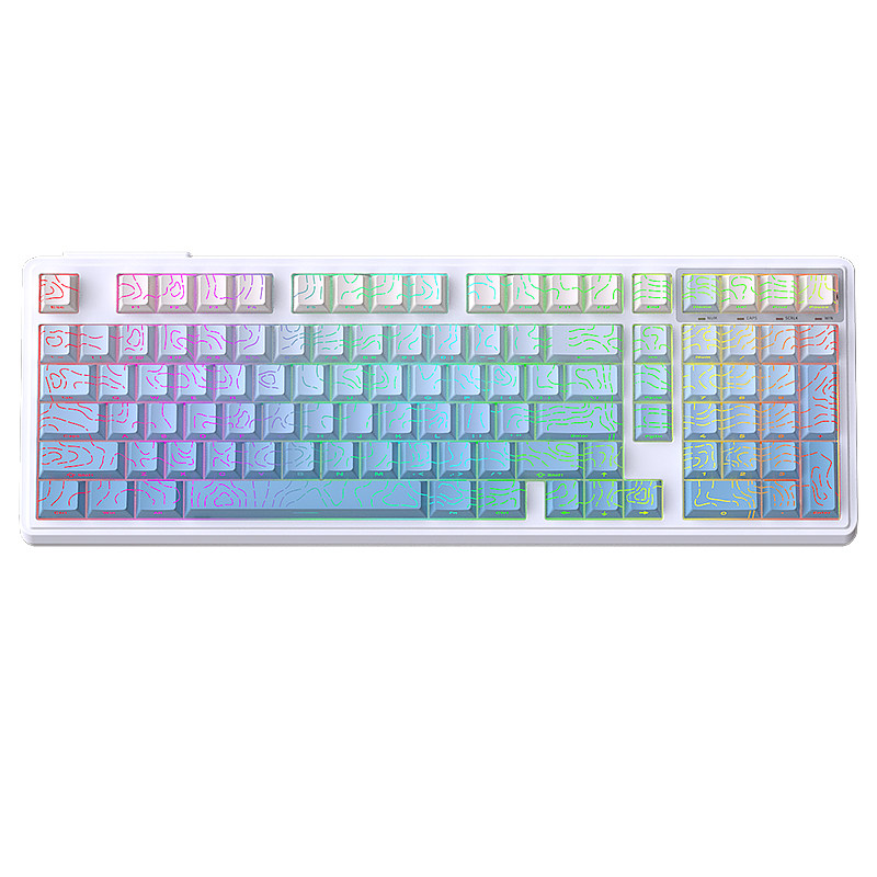 Wuying Yg102 Mechanical Keyboard Gasket Three-Mode Bluetooth 2.4g Wireless Wired Gaming Customized Rgb Peripherals