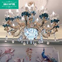 Schlenthas European crystal chandelier living room lamp three rooms and two halls lamps O package combination restaurant atmospheric French style