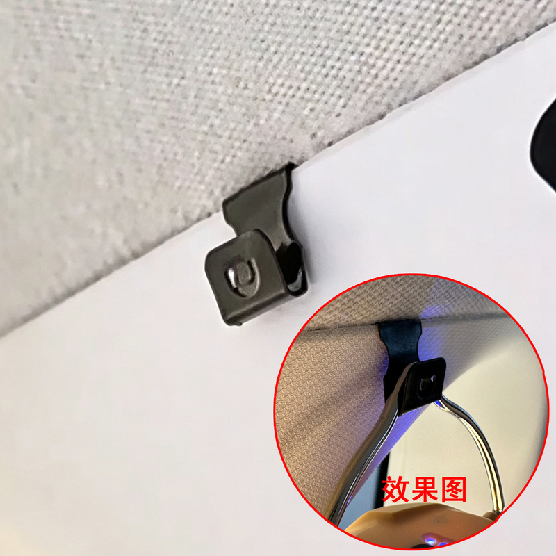 Car Metal Small Hook, Car Clip Hook, Camping Light Small Item S-Shaped Hook, Car Rear Window Sunshade Hook