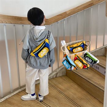 Children's bags, boys' crossbody bags, boys' casual and handsome chest bags, waist bags, summer new versatile shoulder bags, trendy