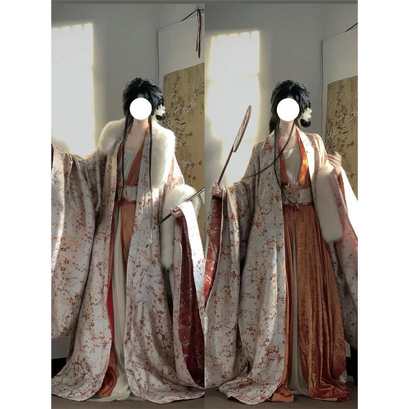Hanfu from the Wei, Jin, and Northern and Southern Dynasties【Shihua】Chinese-Style Clothing with Luxurious Gold Embroidery, Ancient Costume for Both Men and Women, Autumn and Winter Set