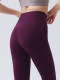 Purple Yoga Pants, Women's Fitness Leggings, Pilates High-Waisted Professional Elastic Sports Training Pants, High-Waisted and Hip-Lifting