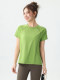 2026 New Yoga Wear Quick-Drying Women's Short-Sleeved Thin Slim-Fit Color-Blocking Hasselblad Line Sports Running Fitness T-Shirt
