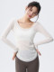 Women's Yoga Wear with Beautiful Back Design, Long-Sleeved 2026 New Autumn Breathable Sports Cover-Up Set, Pilates Training Top with Open Back