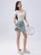 Sports tennis skirt for women summer fitness anti-exposure pocket half-length pleated badminton A-line skirt tennis suit