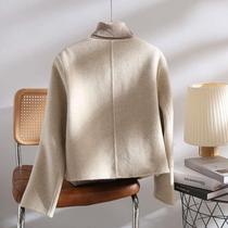 Autumn and winter new round collar small woolen coat ort w