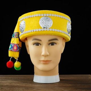 Minority dai, yi, miao, wa, zhuang a, sombreros para hombres, accesorios para espectáculos de danza, sombreros para espectáculos