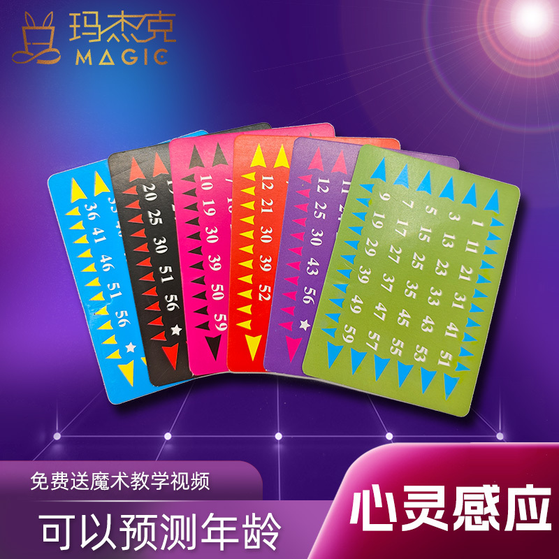 Telepathy Prophecy Magic Card Set Mind Reading Prediction Numerology Age Student Class Performance Toy