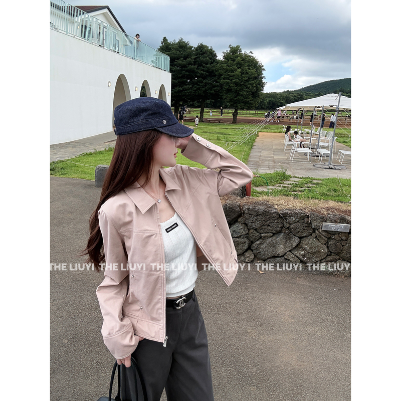 【Liuyi】Dublin~ Autumn Cotton Workwear Jacket with Regular Shoulders, Slimming Coat 67222 【Liuyi】Dublin~ Autumn Cotton Workwear Jacket with Regular Shoulders, Slimming Coat 67222