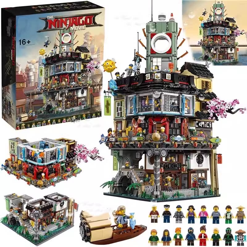 Ninjago Series 70620 Ninja City Movie High-Difficulty Building Blocks Educational Toy Gift for Boys and Girls